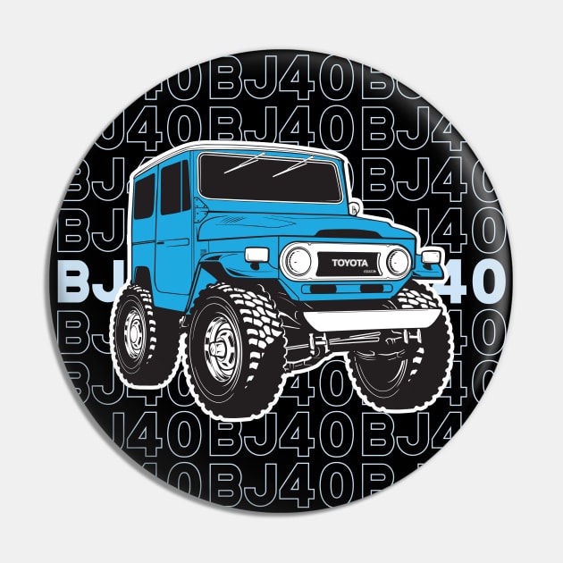 BJ40 Stacked in Blue Pin by Bulloch Speed Shop