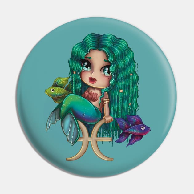 Zodiac Girl Pisces Pin by thewickedmrshicks