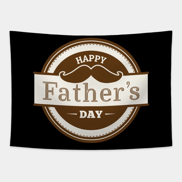 Happy Fathers Day T-Shirt Tapestry by Design Storey