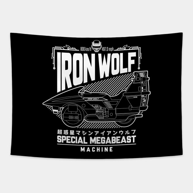 Iron Wolf Tapestry by SquidStudio