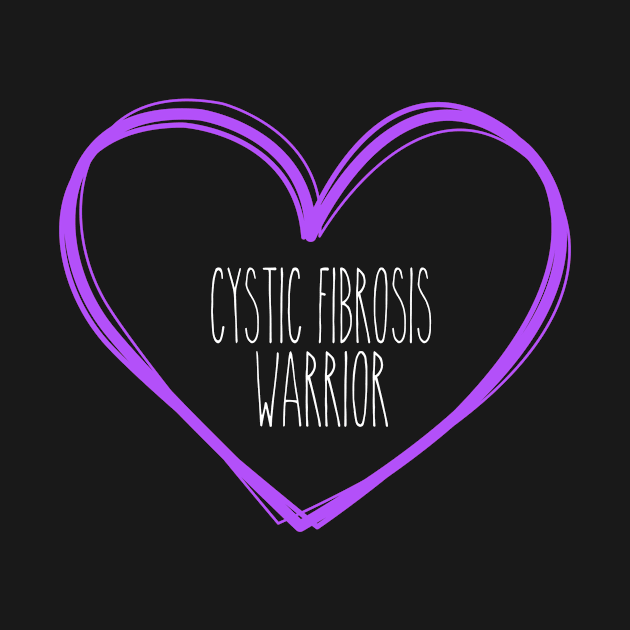 Cystic Fibrosis Warrior Heart Support by MerchAndrey