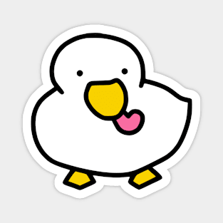 Cute Duck Holding Heart Magnet