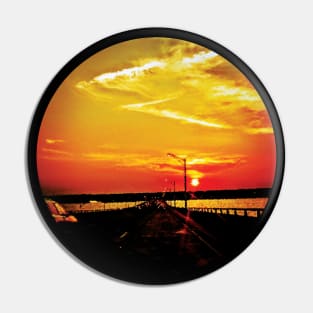 shore sunset Pin