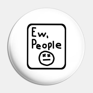 Black Line Ew People Frame Pin