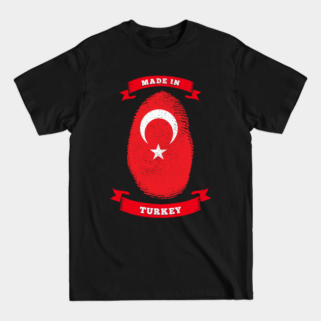 Discover MADE IN TURKEY FINGERPRINT Birthday - Turkey - T-Shirt