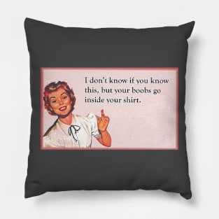 "I Don't Know If You Know This" - Funny Sarcastic Witty Gift Idea Pillow