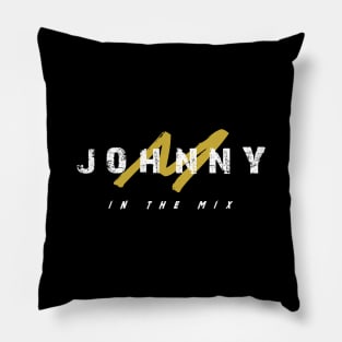 Johnny M In The Mix Logo / Yellow Pillow