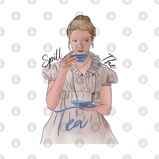 Spill the Tea: Text Style #1 by Thelunarwoodco