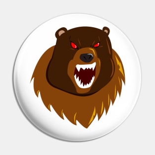 Raging Bear Pin