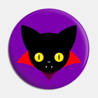 Vampire kitten Pin