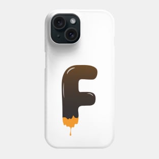 Chocolate Alphabet Letter F Phone Case