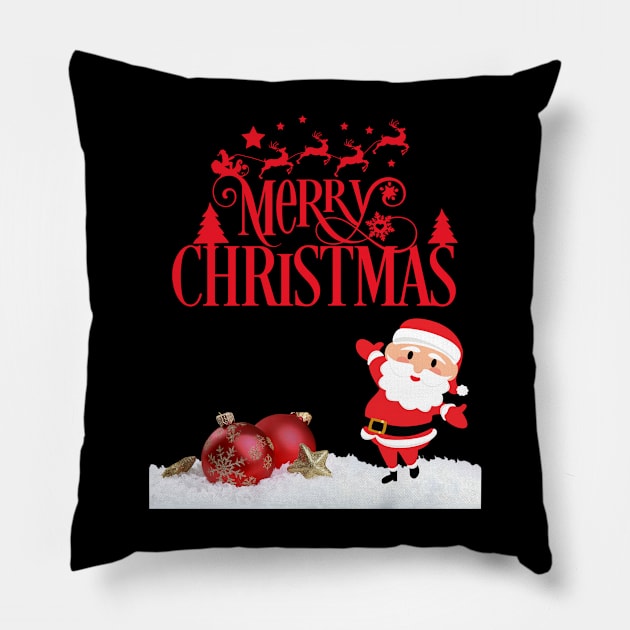 Merry christmas Pillow by Ledos