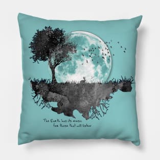 Earth Music - Moon Gazing Rabbit Pillow