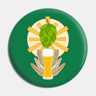 Almighty Hops - Funny Beer Design Pin