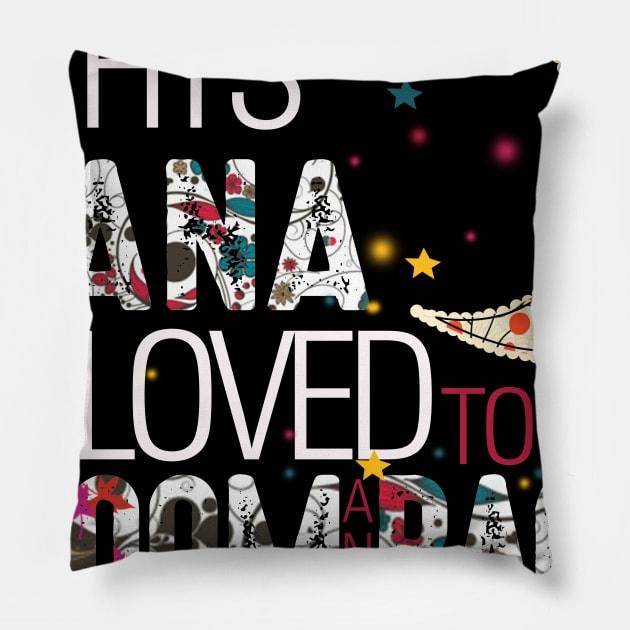 This nana is loved to the moom and back Pillow by gotravele store