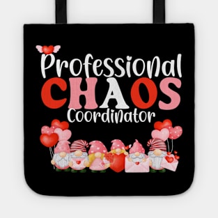 Chaos Coordinator School Teacher Funny Christmas Valentines Tote