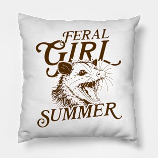 Feral-Girl-Summer Pillow