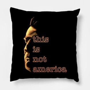 This Is Not America - Claes Bang (fire) Pillow