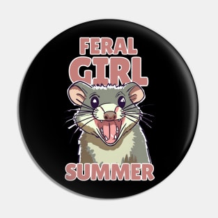 Feral Girl Summer Pin