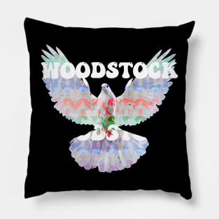 Woodstock Festival Symbol Pillow