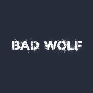 White Spray Painted Bad Wolf T-Shirt