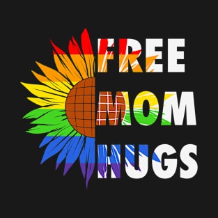 Free Mom Hugs LGBT Rainbow T-Shirt