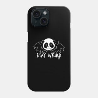 Gothic Panda with Bad Wings | Stay Weird Phone Case