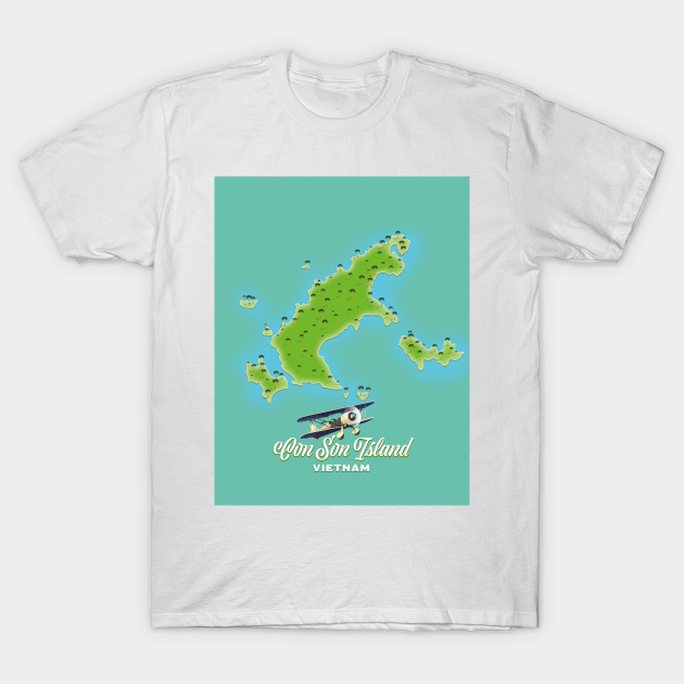 Discover Con Son Island map Vietnam - Con Son Island Map Vietnam - T-Shirt