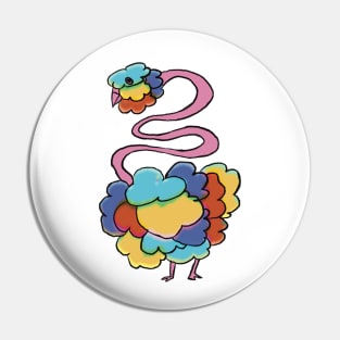 Fluffy Bird Pin