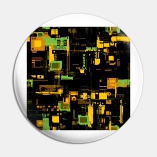 City Planner - Random Shapes Pattern Pin