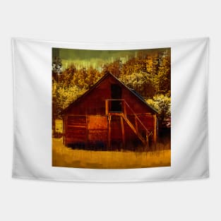 Oyster Farm Storage Shed Tapestry