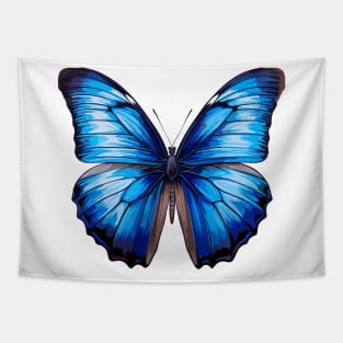 Blue Morpho Butterfly Tapestry