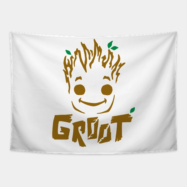 Groot Poster Tapestry by Chinadesigns