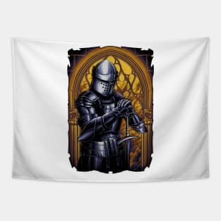 Lonely Knight Tapestry