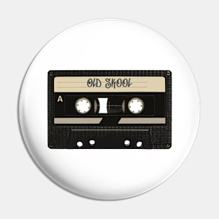 Cassette Tape Old Skool Pin