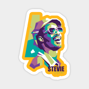 Stevie Wonder Popart Magnet