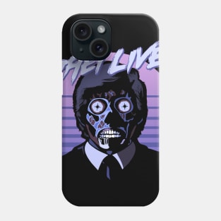 They Live! Obey, Consume, Buy, Sleep, No Thought and Watch TV. Phone Case