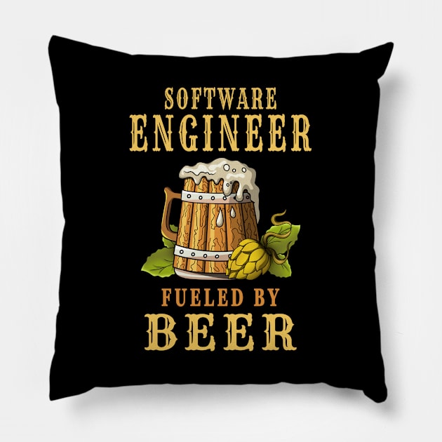 Software Engineer Fueled by Beer Pillow by jeric020290