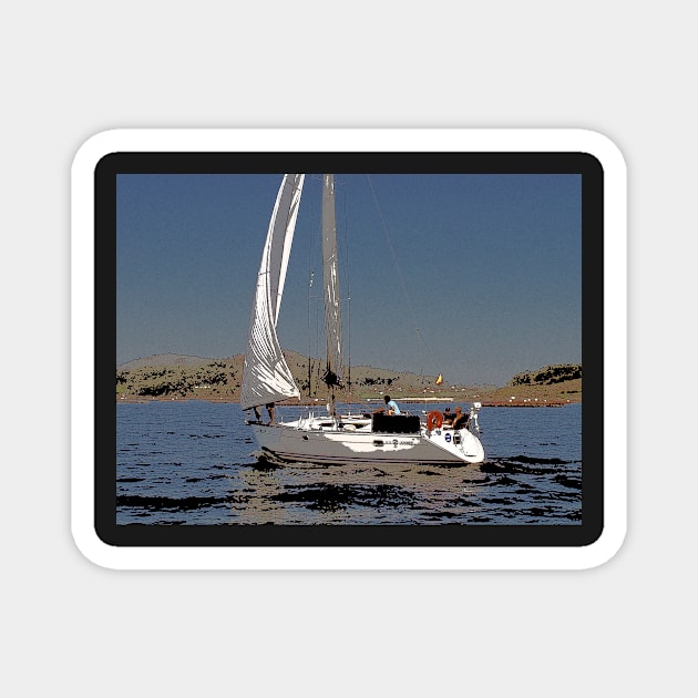 sailboat Magnet by luilli