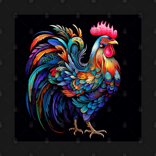 Colourful Rooster by VelvetRoom