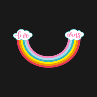 Love wins, rainbow smile T-Shirt