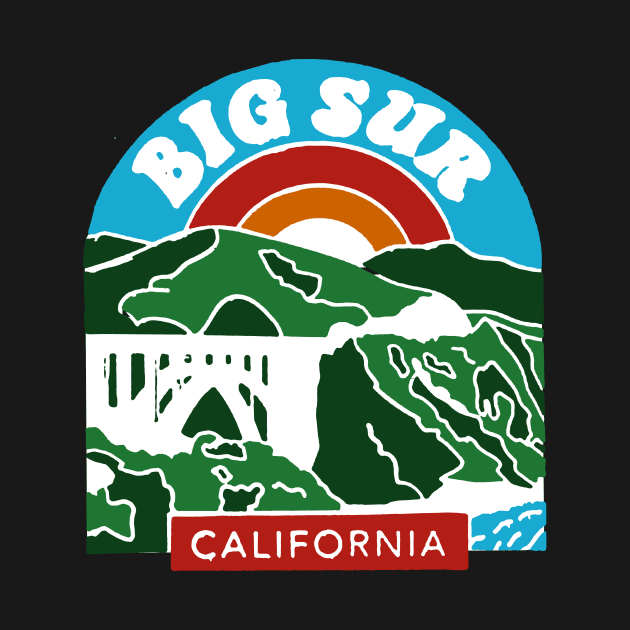 Big Sur California Decal by zsonn