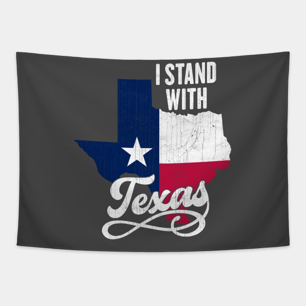 I Stand With Texas Tapestry by devilcat.art