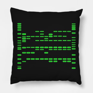 DNA Green/Black Pillow