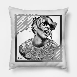 Amanda Shires in Black & White Frame Concept Pillow