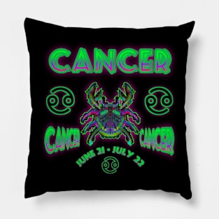 Cancer 4a Black Pillow