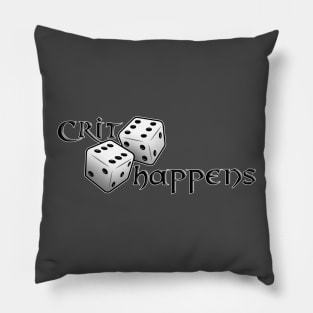 Crit Happens Pillow