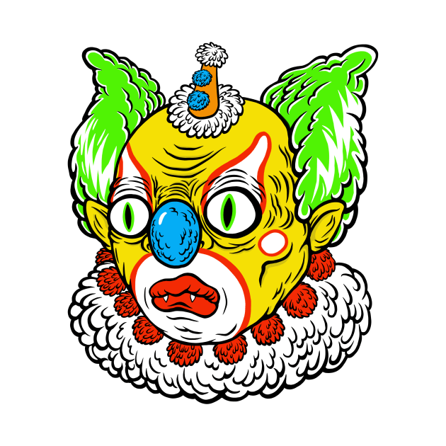 Green Wig the Clown by flynnryanart