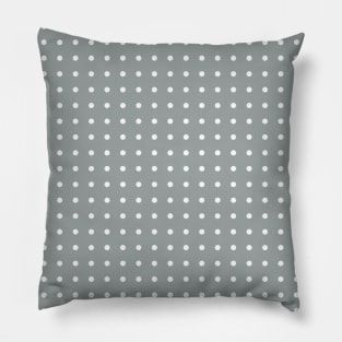 Light Slate Gray Polka Dots Pillow