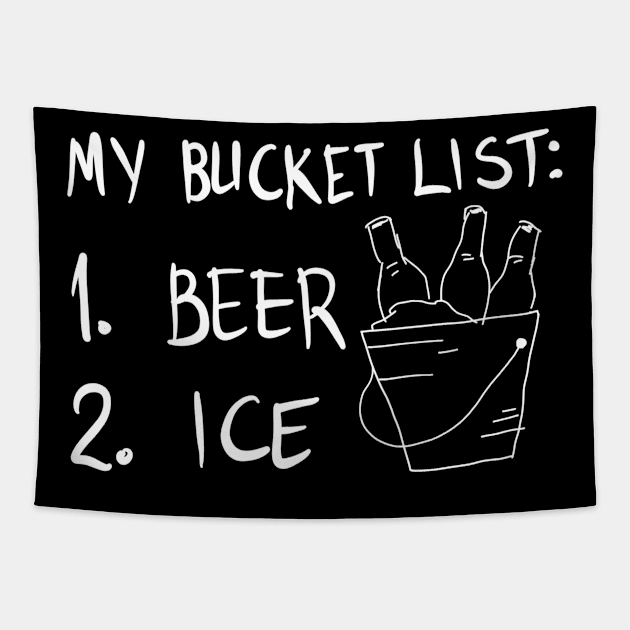 My Bucket List: 1. Beer  2. Ice Tapestry by VintageArtwork